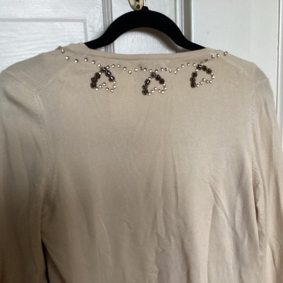 NWT Vintage beaded sweater set. Sleeveless shell with cardigan BCBGMaxAzria MED - Picture 8 of 16
